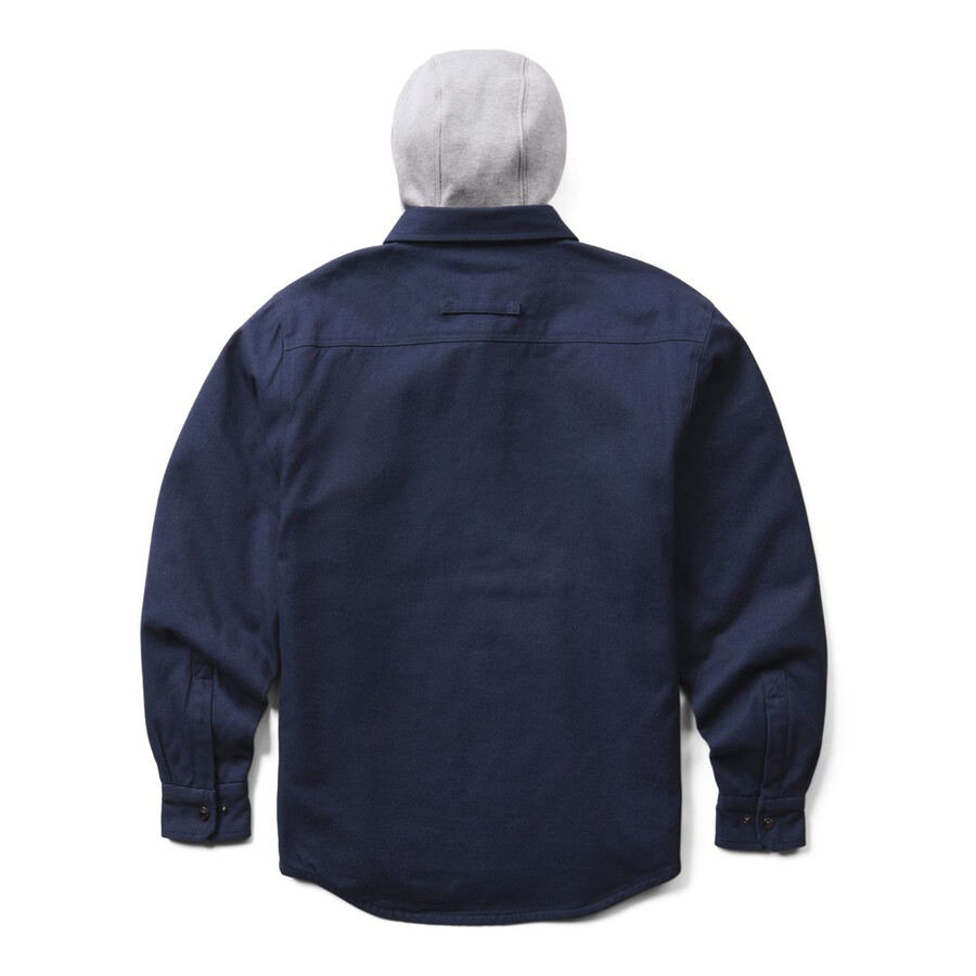 wolverine x de la universidad de michigan overman con capucha de lona de la camisa-jacbig amp tall
