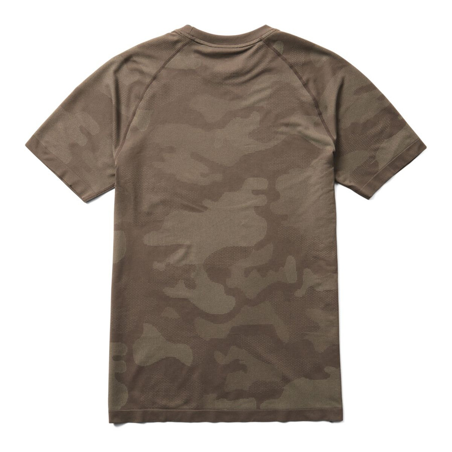 camo de malla cuello redondo camiseta interior