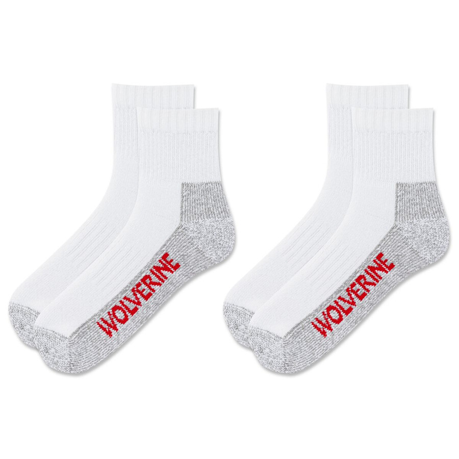 2-pk puntera de acero trimestre de algodón calcetín